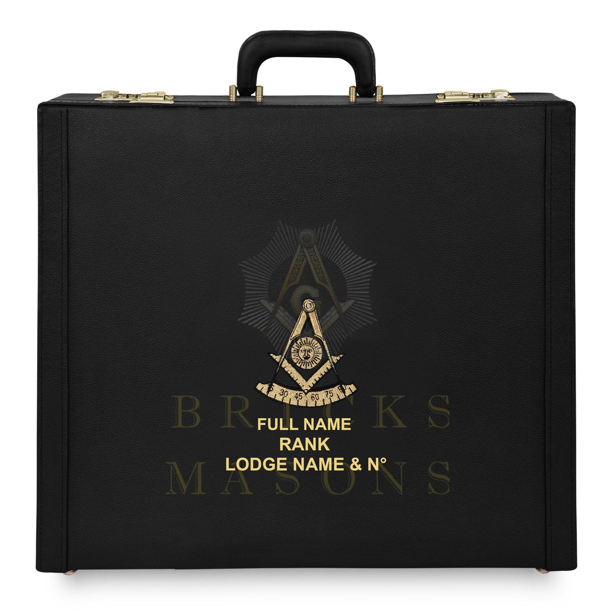 Past Master Blue Lodge Apron Case - Machine Embroidery Personalization Various Sizes & Materials - Bricks Masons