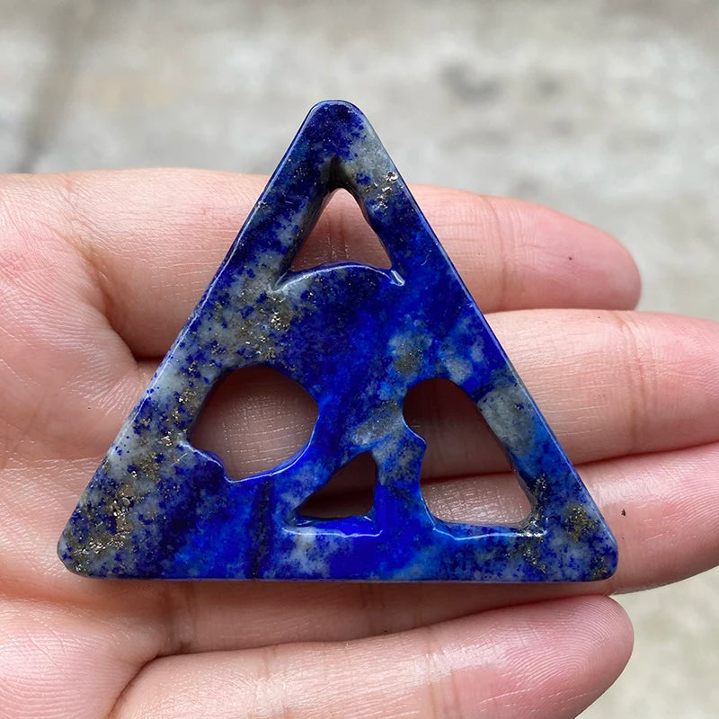 Ancient Egypt Décor - Ankh Cross  Natural Crystal Lapis Lazuli - Bricks Masons
