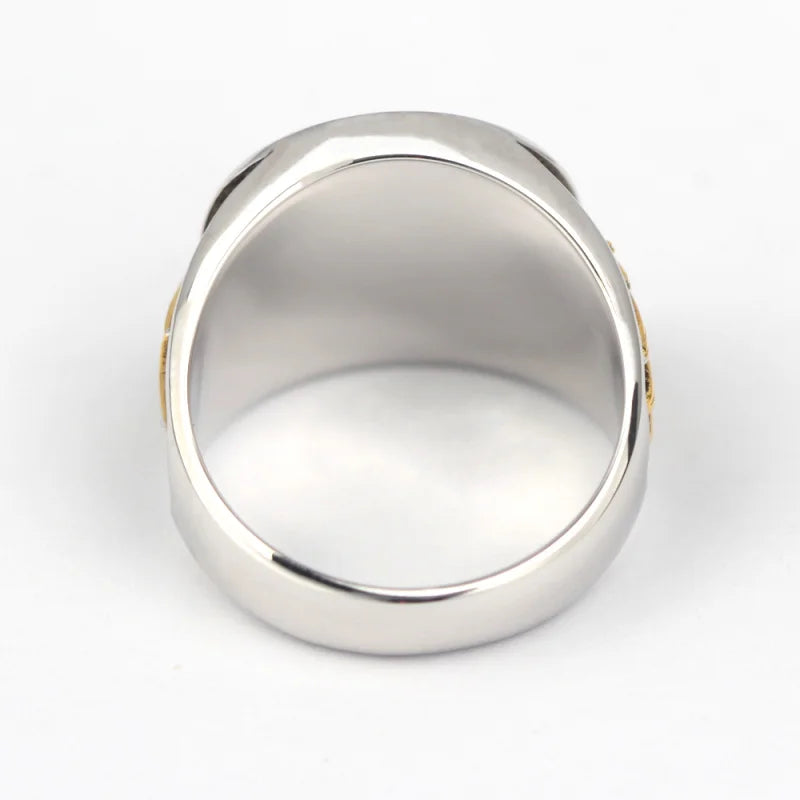 Meister-Maurer-Blaulogenring – Freimaurer mit S&amp;C G Auge der Vorsehung