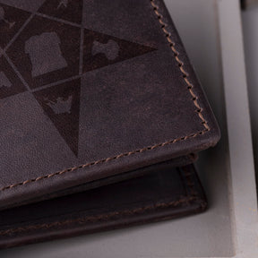 OES Wallet - Handmade Leather - Bricks Masons