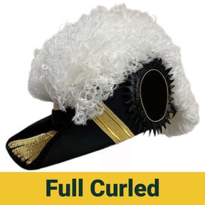 Past Commander Knights Templar Chapeau - All White Plumes - Bricks Masons