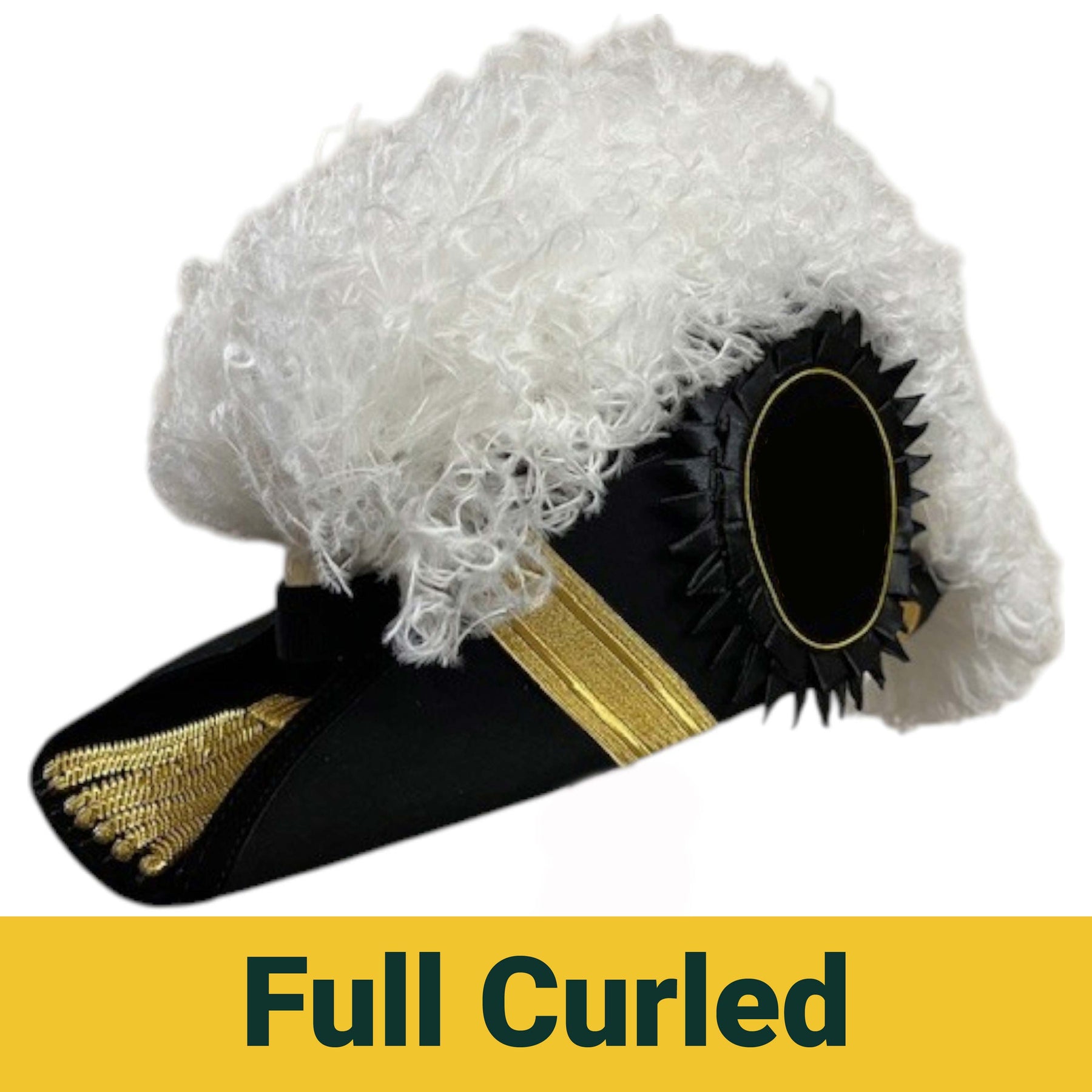 Grand Encampment Officer Knights Templar Chapeau - All White Plumes - Bricks Masons