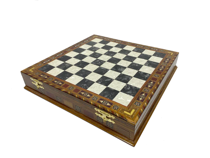 33rd Degree Scottish Rite Chess Set - Wings Down 16.5" (42cm) - Bricks Masons