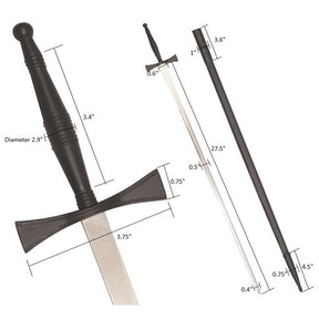 Universal Sword - Black Hilt and Black Scabbard