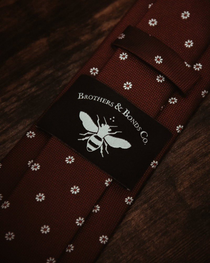 Masonic Necktie - Forget Me Not - Bricks Masons