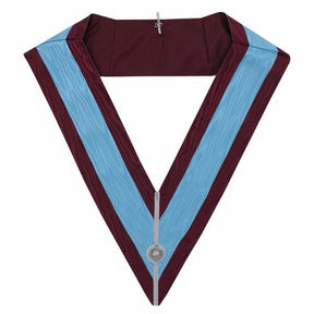 Officers Mark English Regulation Officer Collar - Maroon Moire