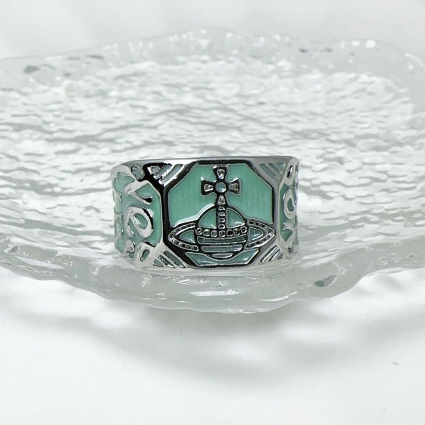 Knights Templar Commandery Ring - Silver & Blue Cross - Bricks Masons