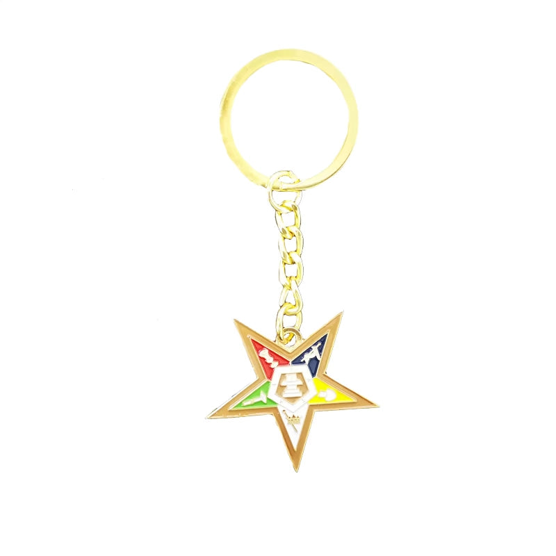 OES Keychain - Gold Plated Chain And Pendant
