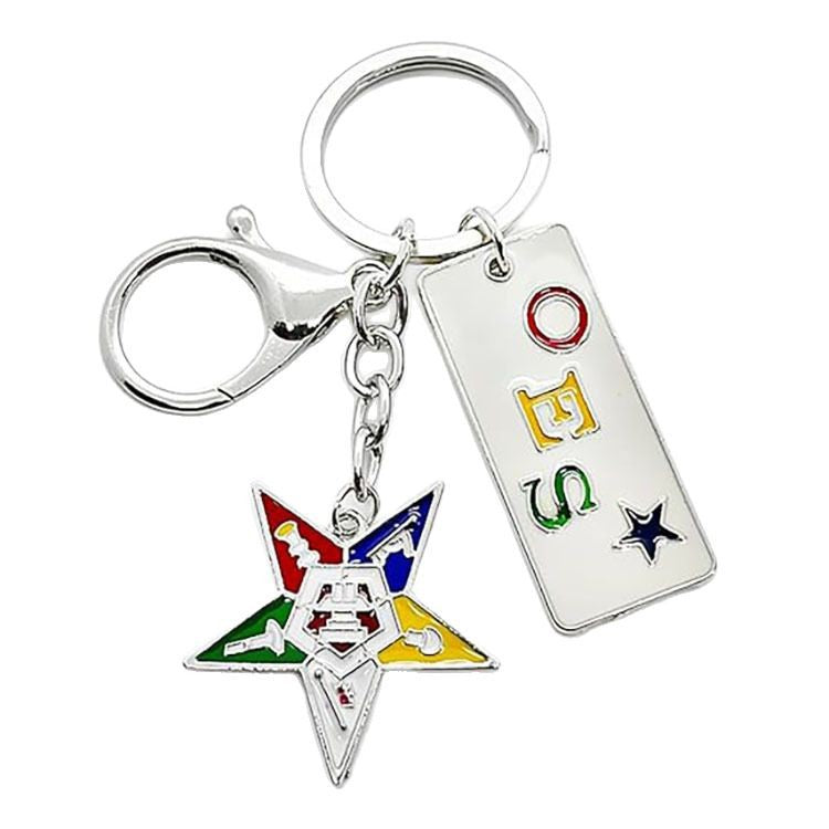 OES Keychain - Enamel Emblem with OES Tag