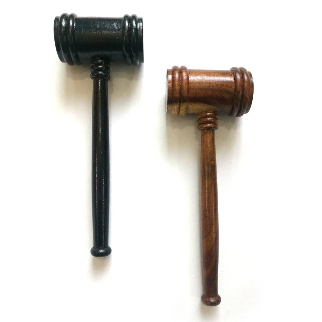 Universal Gavel - Black & Brown Handcrafted Wood