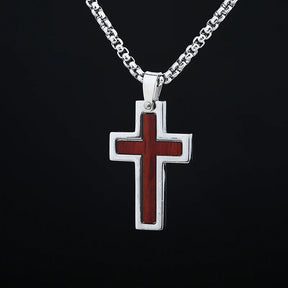 Knights Templar Commandery Necklace - Red Cross Stainless Steel