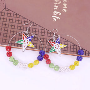 OES Earring - Crystal Ball Beads