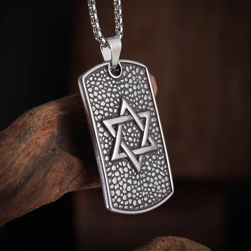 Ancient Israel - Hexagram Stainless Steel - Bricks Masons