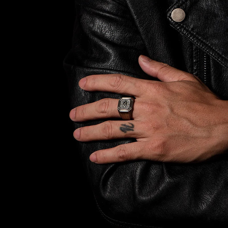 Eye Of Providence Ring - 925 Sterling Silver - Bricks Masons