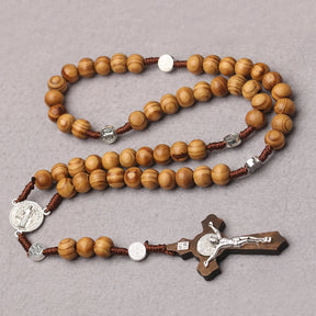 Knights Templar Commandery Bracelet - Saint Benedict Cross Prayer Beads