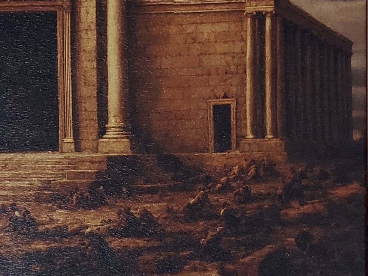 Masonic Canvas - The Temple Rises - Bricks Masons