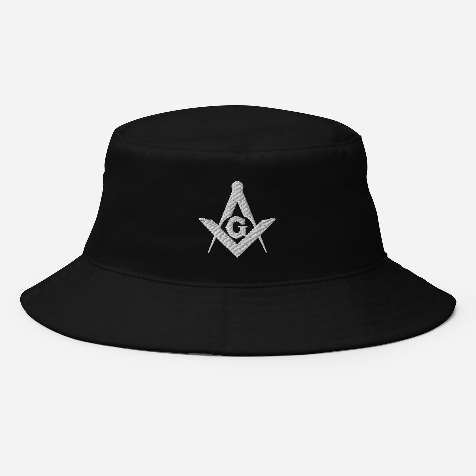 Master Mason Blue Lodge Bucket Hat - Black & Navy - Bricks Masons