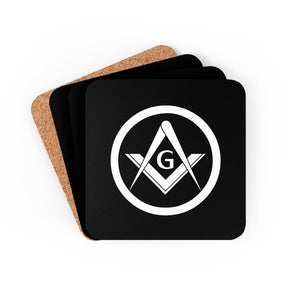 Master Mason Blue Lodge Coaster - Square & Compass G