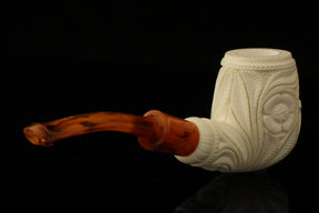 Master Mason Blue Lodge Meerschaum Pipe - Handcrafted With Fitted Case - Bricks Masons