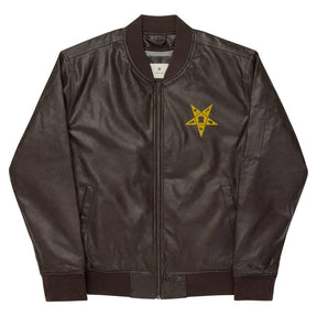 OES Jacket - Leather Golden Embroidery