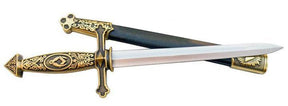 Fellowcraft Blue Lodge Sword - Square Compass Pyramid Knife W/ Scabbard 24.1" - Bricks Masons
