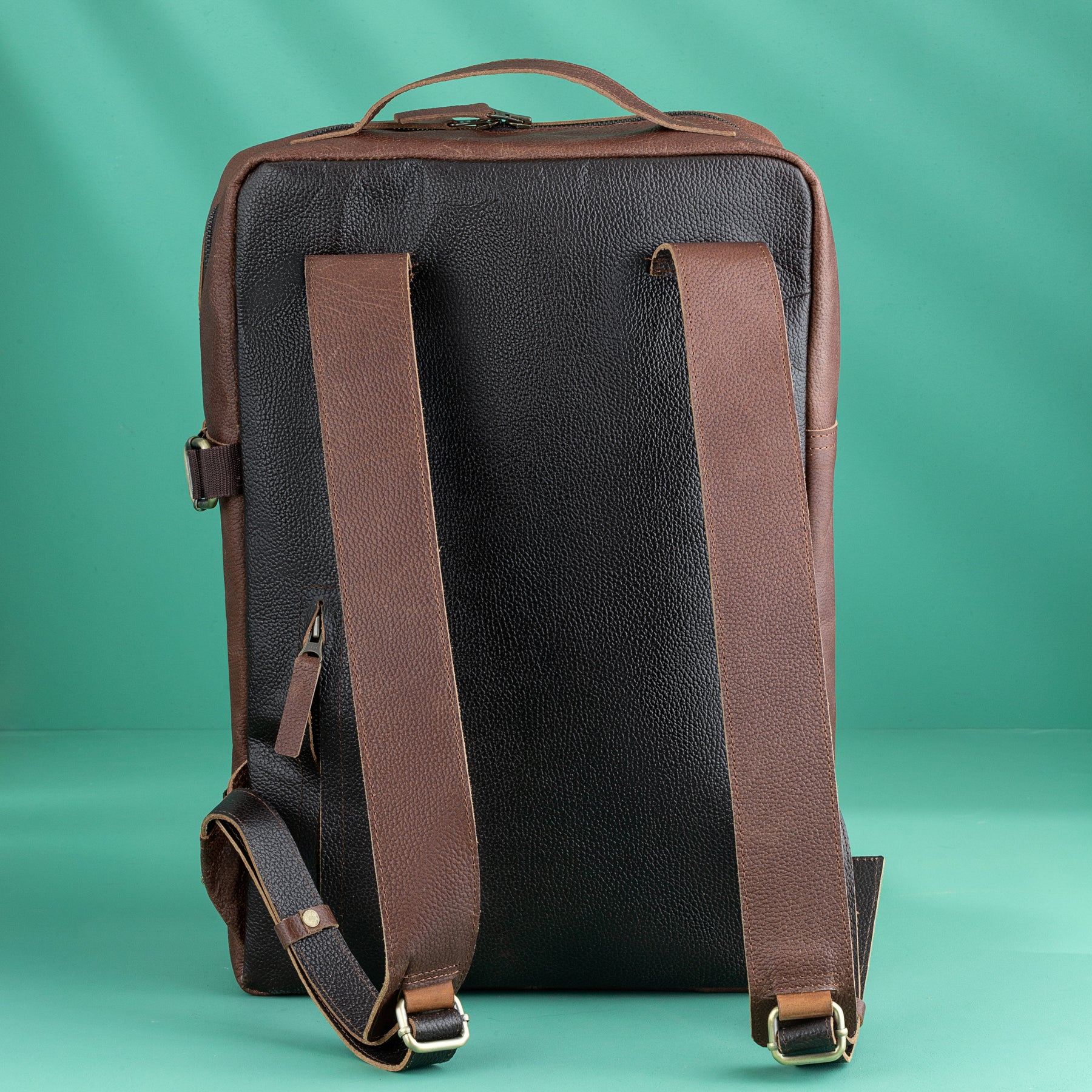 Grand Master Blue Lodge Backpack - Genuine Brown Leather - Bricks Masons
