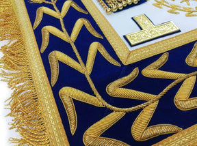 Grand Master Craft Apron - Royal Blue - Bricks Masons