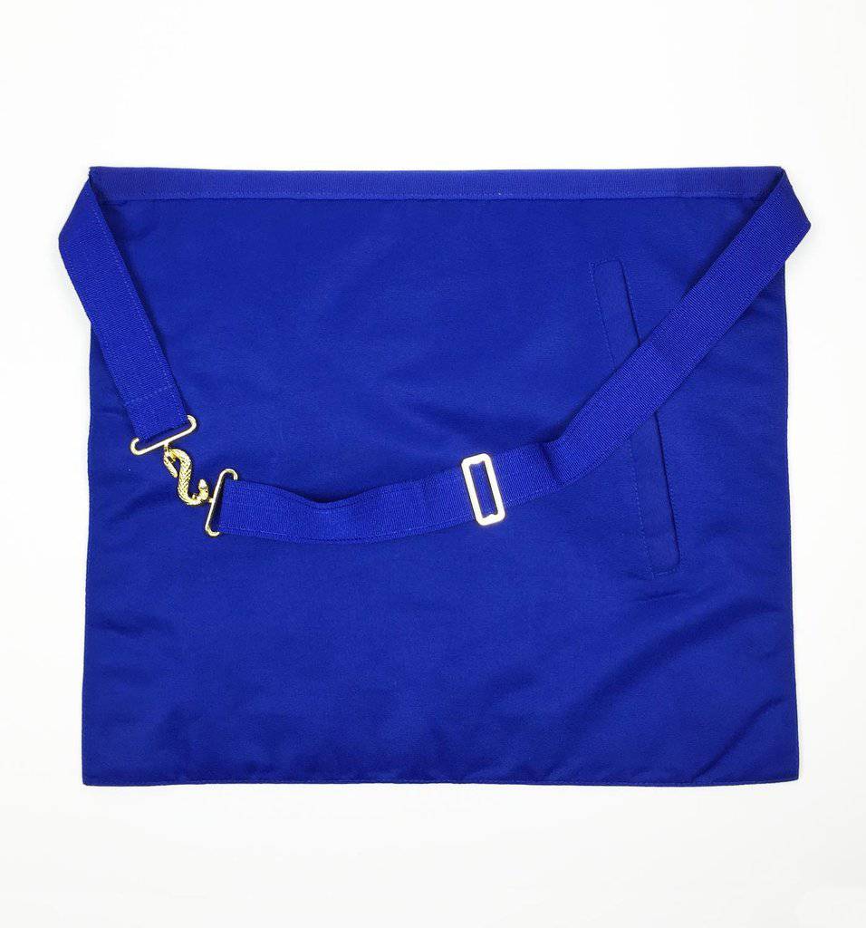 Grand Officers English Royal Arch Apron - Red & Blue - Bricks Masons