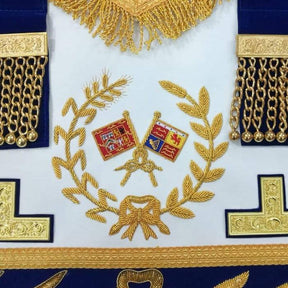 Grand Standard Bearer Craft Apron - Royal Blue - Bricks Masons
