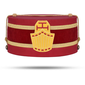 High Priest Royal Arch Chapter Crown Cap - Red Velvet & Gold Rope - Bricks Masons