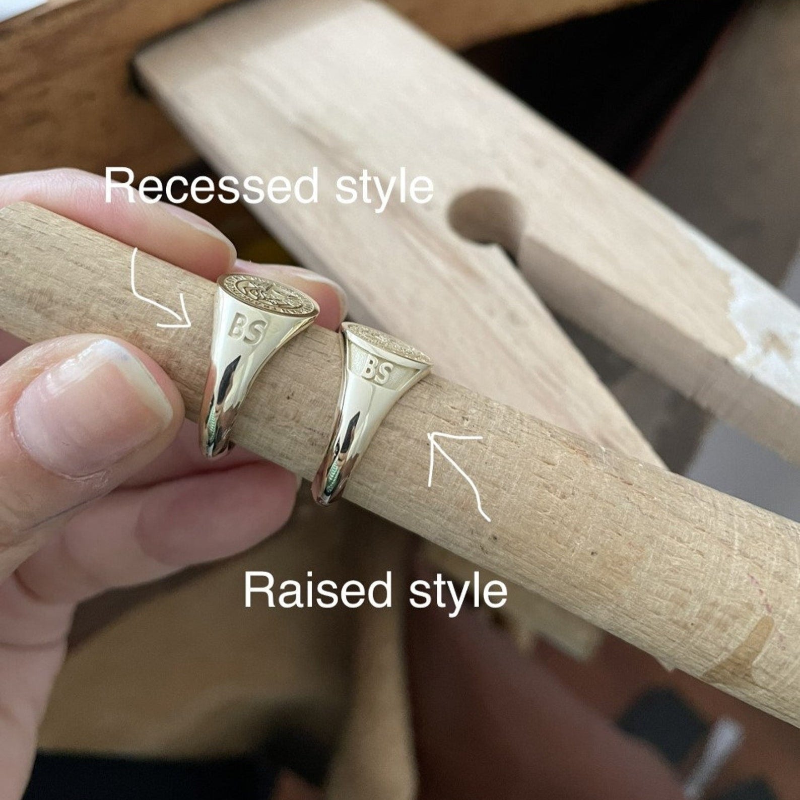 Master Mason Blue Lodge Ring - 18k Various Gold Colors & Sizes - Bricks Masons