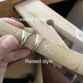 Master Mason Blue Lodge Ring - Solid Gold & Blue Enamel - Bricks Masons