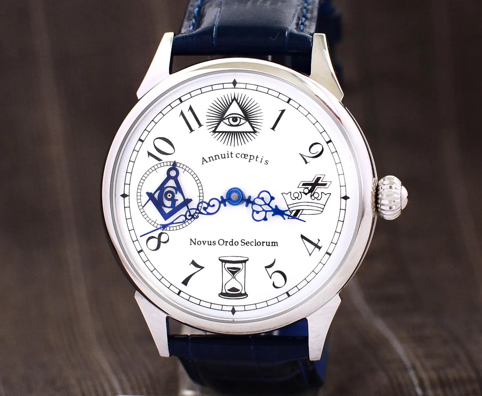 Master Mason Blue Lodge Wristwatch - Templiers - Bricks Masons