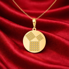 Masonic Necklace - The 47th Problem of Euclid Various Sizes - Bricks Masons