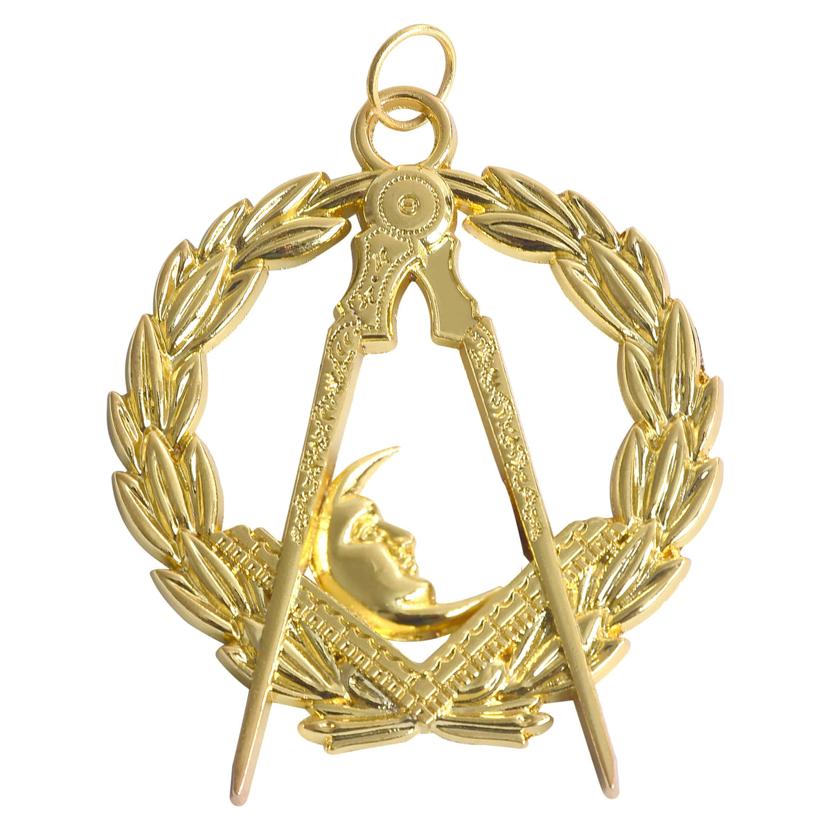 Junior Grand Deacon Blue Lodge Officer Collar Jewel - Gold Metal - Bricks Masons