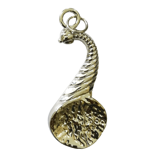 Junior Steward Blue Lodge Officer Collar Jewel - Silver Metal - Bricks Masons