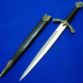 Knights Templar Dagger - Motif Cross Sword Knife 13.4" - Bricks Masons