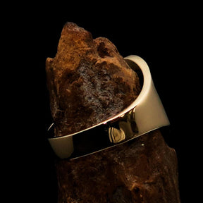 Knights Templar Ring - Blue Knight Fleur De Lis Cross - Bricks Masons