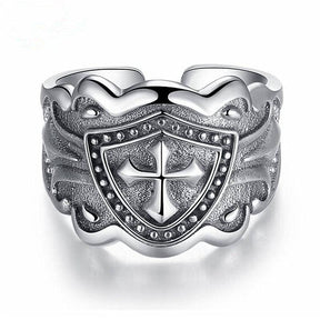 Knights Templar Ring - Exquisite Vintage Adjustable - Bricks Masons