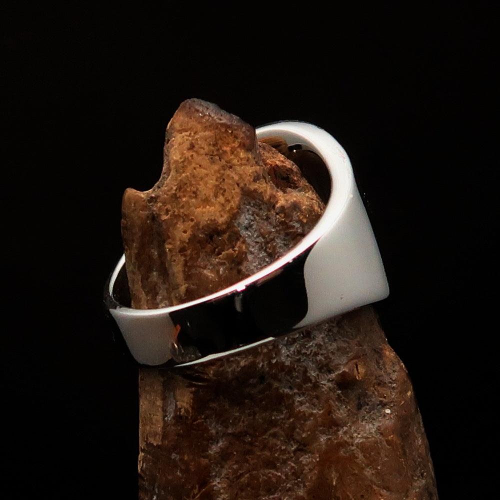 Knights Templar Ring - Red Sterling Silver Cross - Bricks Masons