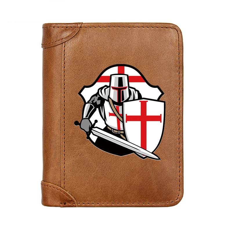 Knights Templar Wallet - Black/Brown/Coffee - Bricks Masons
