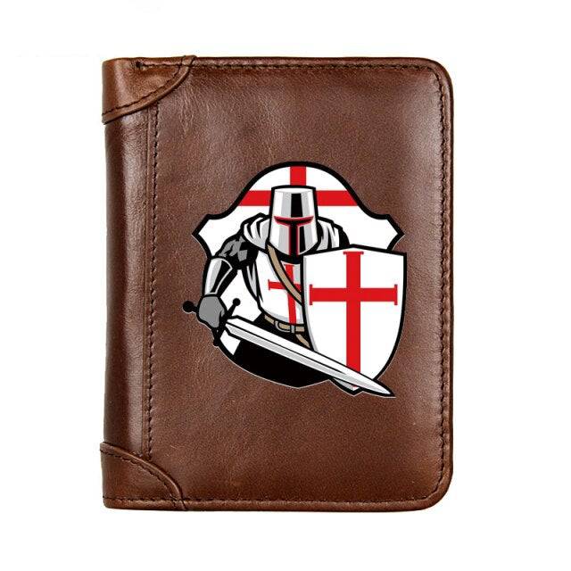 Knights Templar Wallet - Black/Brown/Coffee - Bricks Masons