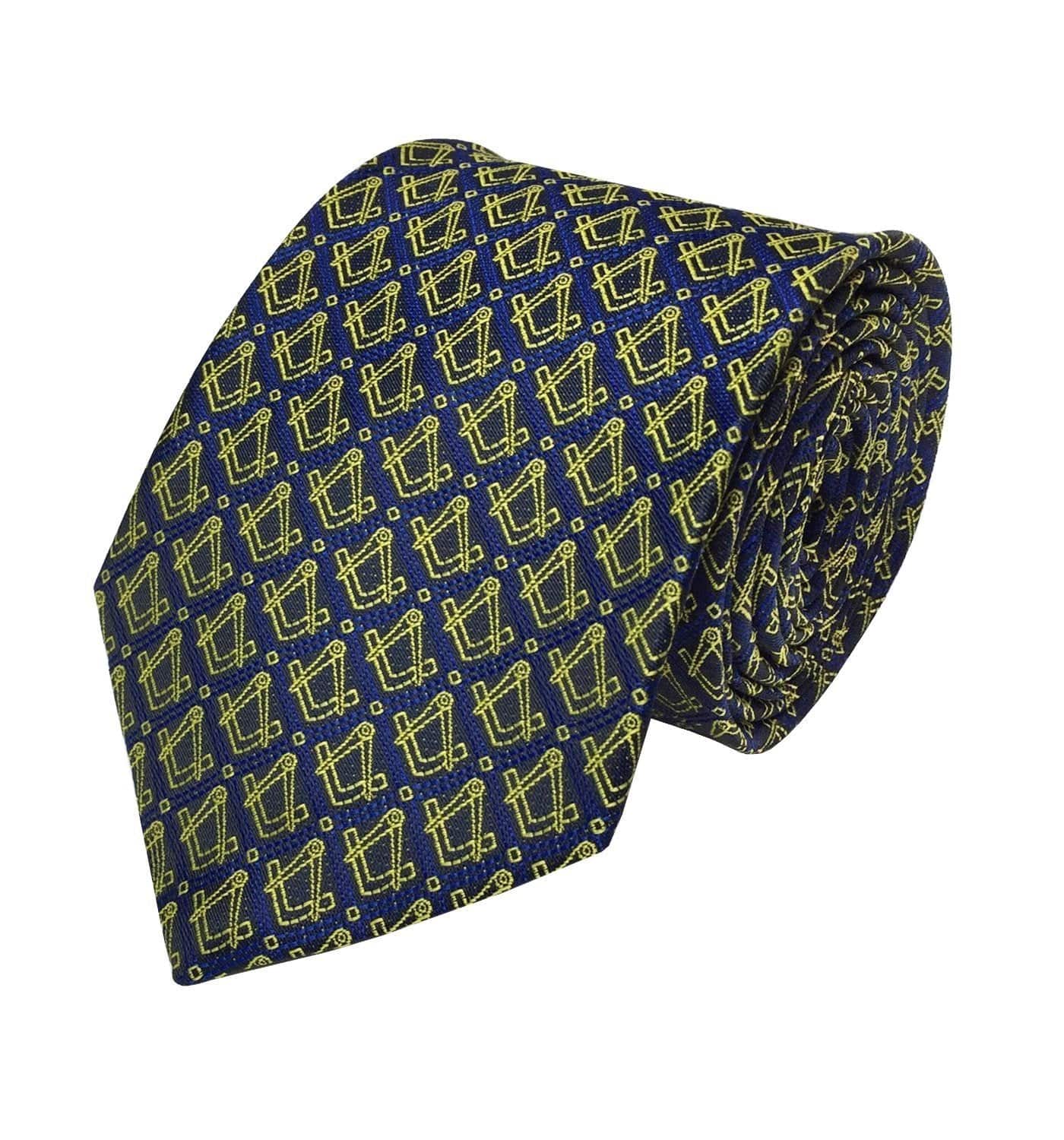 Masonic Clothing Accessories Set - Tie, Bow Tie and Handkerchief Set - Bricks Masons