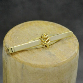 Masonic Tie Bar - Gold Plated Acacia Sprig - Bricks Masons