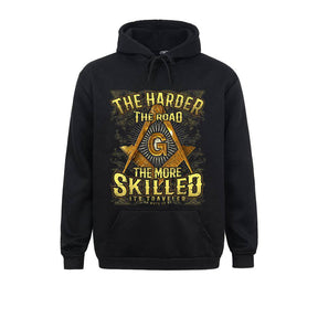 Master Mason Blue Lodge Hoodie - Square and Compass G Black