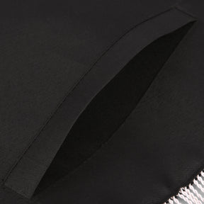 Master Mason Blue Lodge Apron - Black Velvet With Silver Machine Embroidery - Bricks Masons