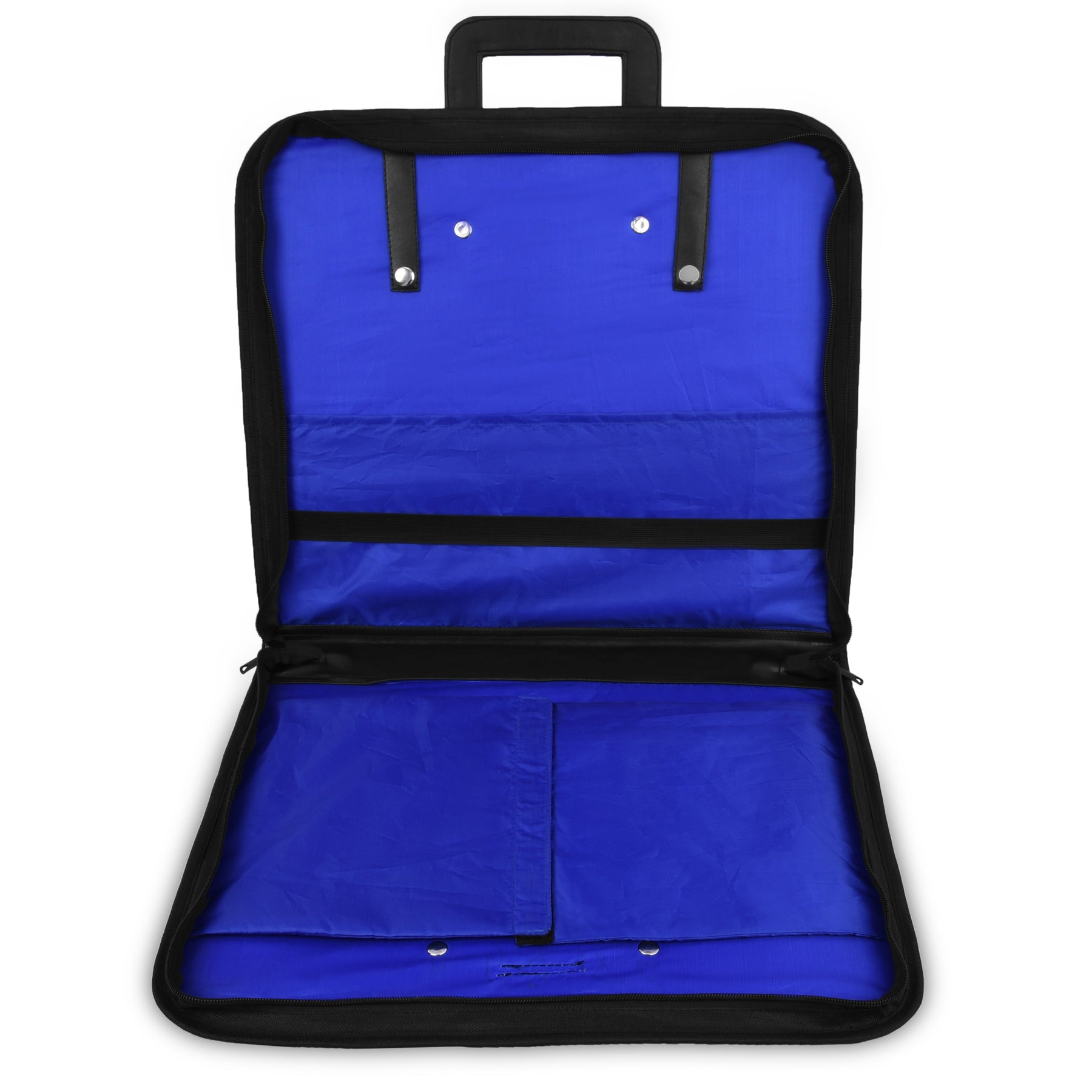 Master Mason Blue Lodge Apron Case - Soft Imitation Leather With Silver Metal Lock - Bricks Masons