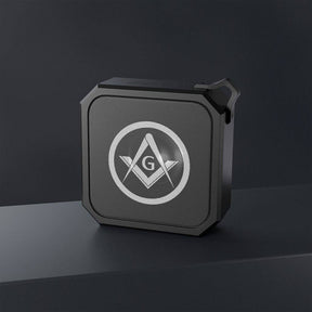 Master Mason Blue Lodge Bluetooth Speaker - Waterproof Square & Compass G - Bricks Masons