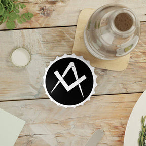 Master Mason Blue Lodge Bottle Opener - Magnetic - Bricks Masons