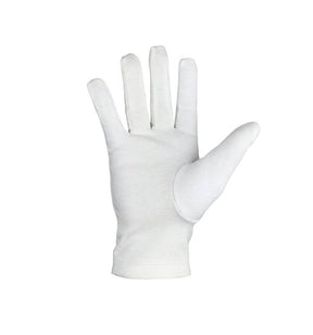 Master Mason Blue Lodge Gloves - White Cotton with Golden Square & Compass - Bricks Masons